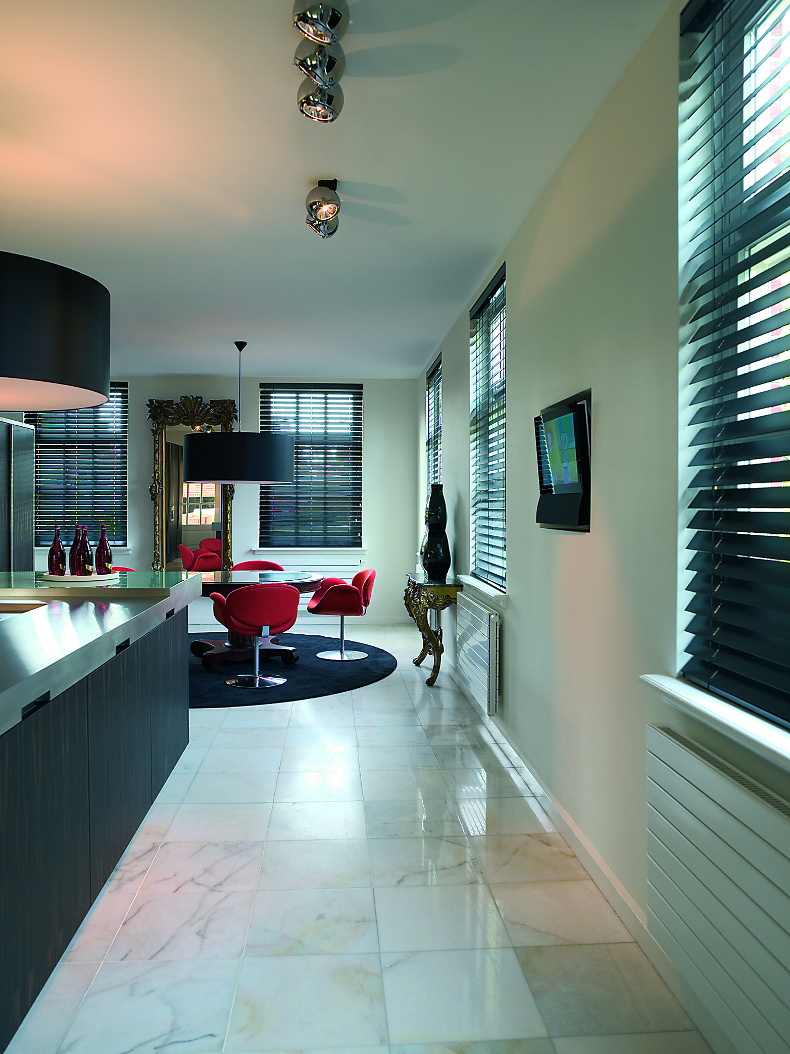 Moderne look houten jaloezieën | Suntex Zonwering