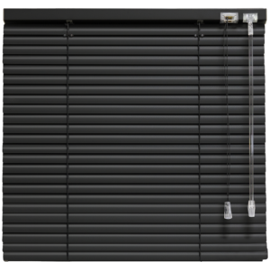 Aluminium jaloezie zwart (25 mm)